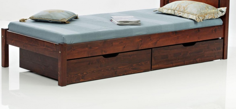 Prie lovos galima papildomai užsakyti patalynės stalčių TR-1 (per visą lovos ilgį) arba stalčius TR-2 (po lova telpa 2 vnt).
